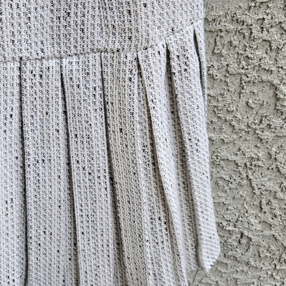 Mustard Seed Tweed Pleated Mini Dress - Picture 4 of 7